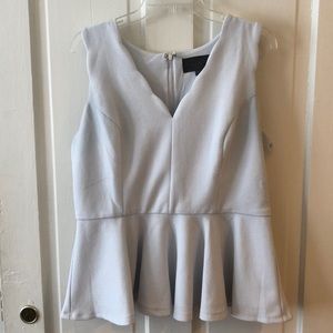 Off white Peplum Top